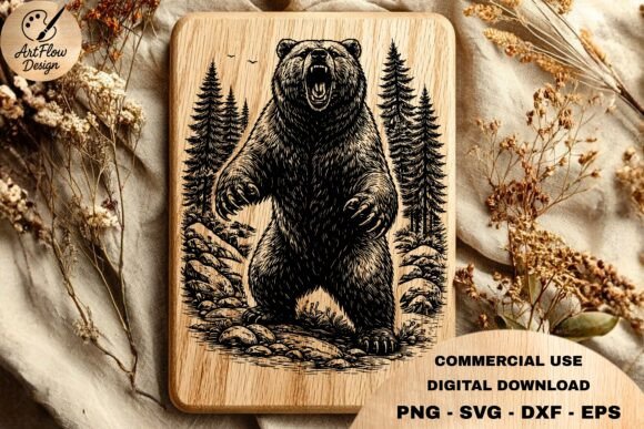 Evaluating the Grizzly Bear Roar SVG for Laser and Cutting Projects