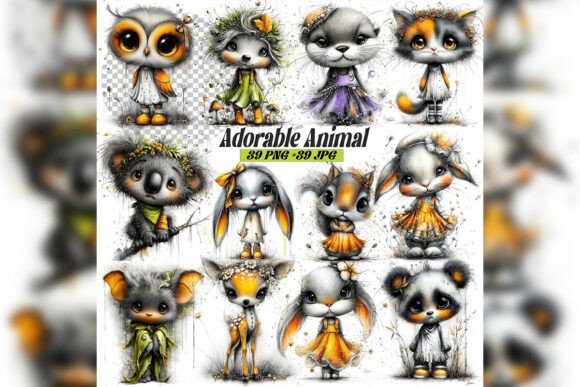 Integrating Whimsical Big Eye Character Clipart Set into Your Creative Workflow