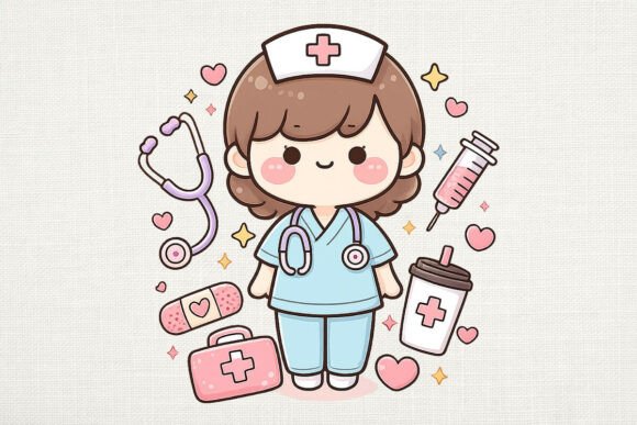 Minimal Kawaii Nurse PNG Cute Design: A Strategic Asset for Modern Branding