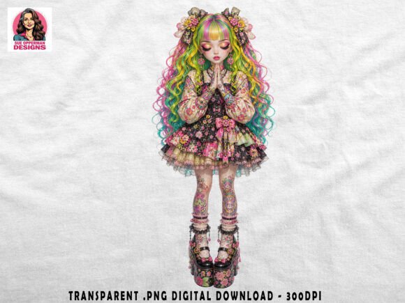 Rainbow Fairy Kei Kawaii Doll Art