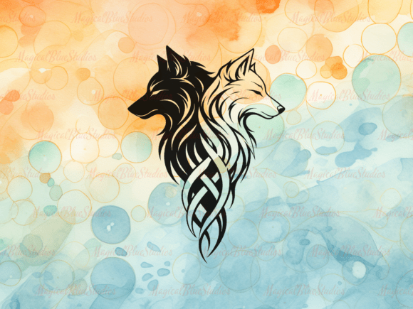 Strategic Application of the Tribal Wolf Duo SVG PNG Design in Modern Craft Commerce