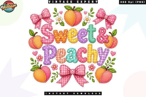 Sweet Peach Coquette Patchwork PNG Guide